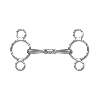 Mors 3 Anneaux Réglable Double Brisure